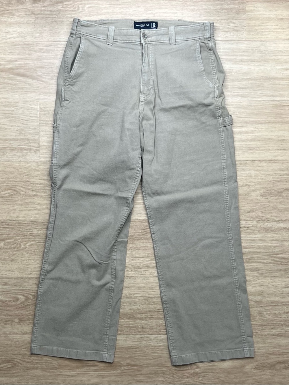 Abercrombie Baggy Workwear Pants Beige